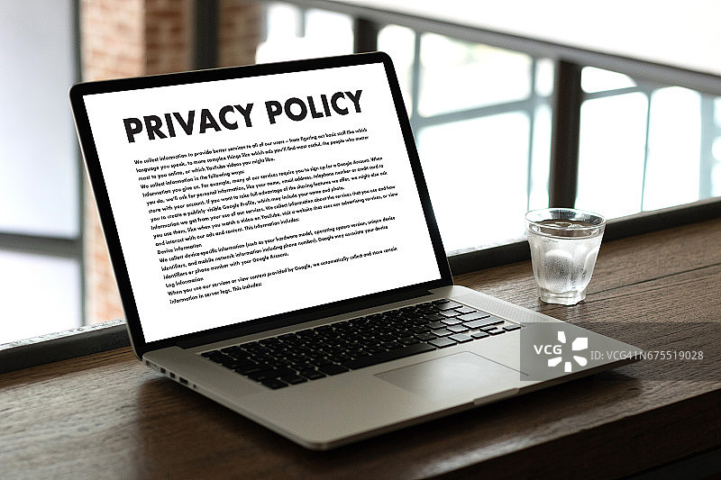 隐私政策私人安全保护，商人保护手势和文本隐私图片素材