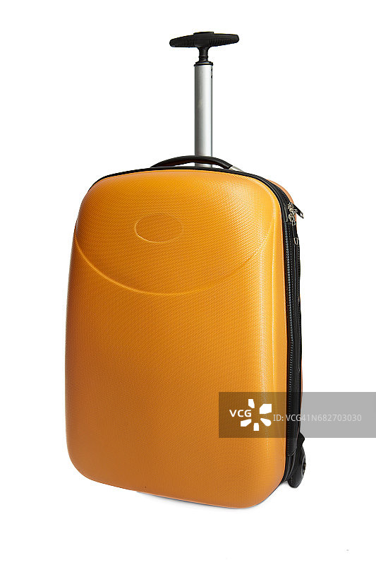 橙色旅行旅行箱图片素材