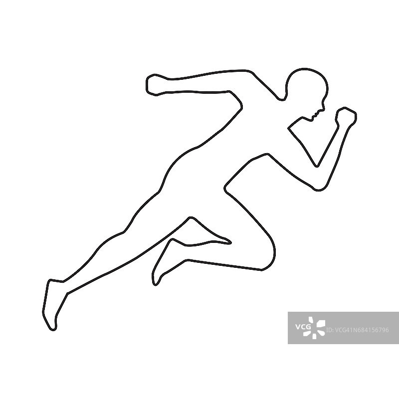 剪影运动员跑步偶像图片素材