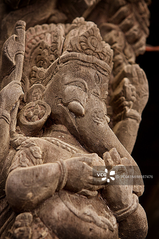 象头神，色情象庙，巴特岗，尼泊尔图片素材
