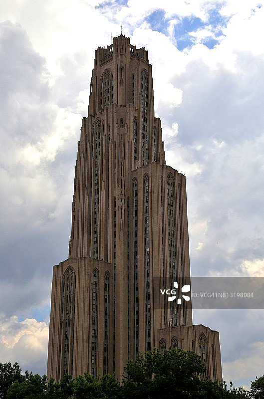 美国宾夕法尼亚州匹兹堡匹兹堡大学学习大教堂大学校园大楼图片素材