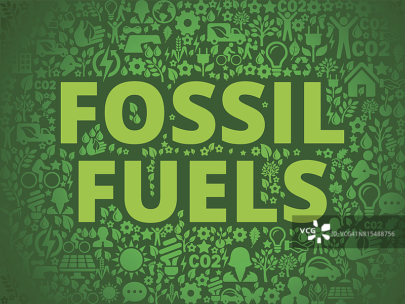 化石燃料环境保护矢量图标模式图片素材