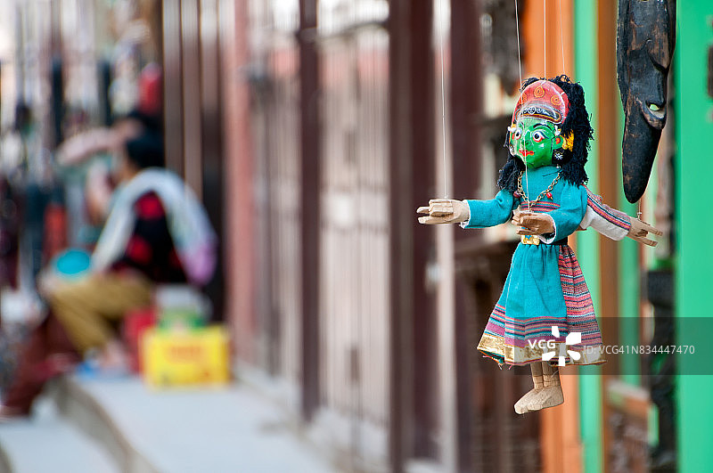 传统尼泊尔木偶图片素材