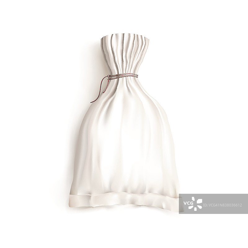 白色空白袋包装模型为咖啡，茶，糖，面粉图片素材