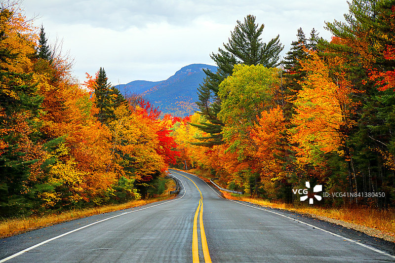 新罕布什尔州白山的秋天图片素材