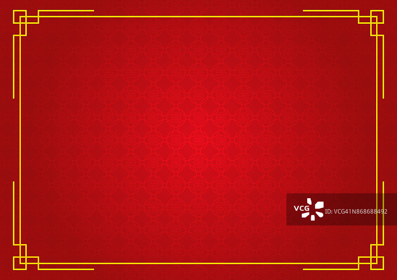 红色圆圈图案中国抽象背景图片素材