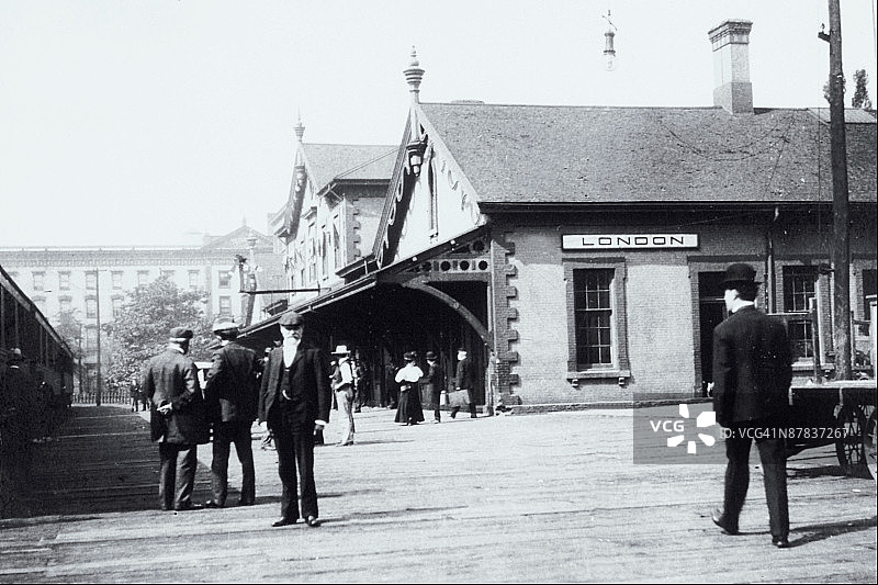 档案火车站，伦敦，安大略省，加拿大图片素材