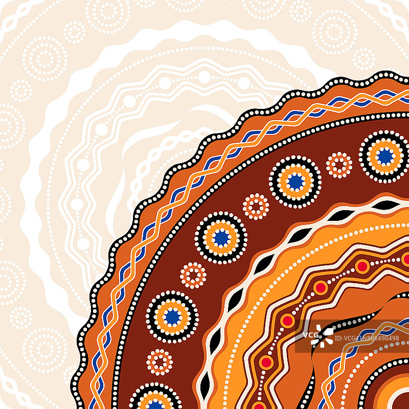 民族圈背景设计。澳大利亚传统几何装饰图片素材