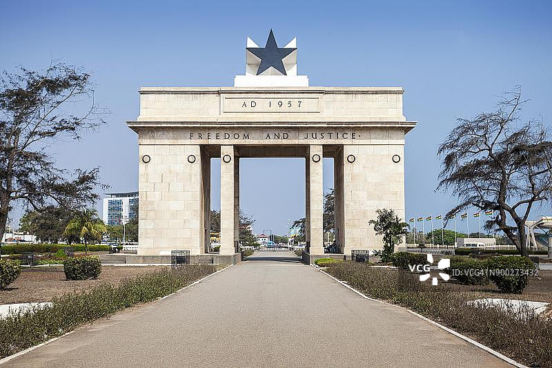 独立拱门，自由和正义，阿克拉，加纳图片素材