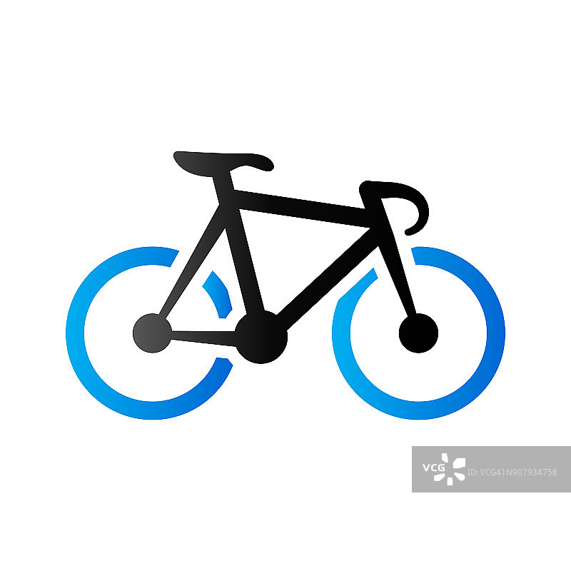 双音图标-跟踪自行车图片素材