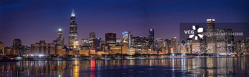 芝加哥全景图片素材