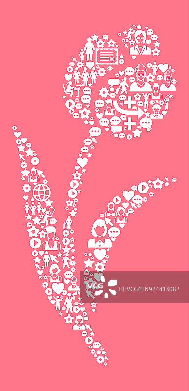 郁金香妇女权利，
图标模式图片素材