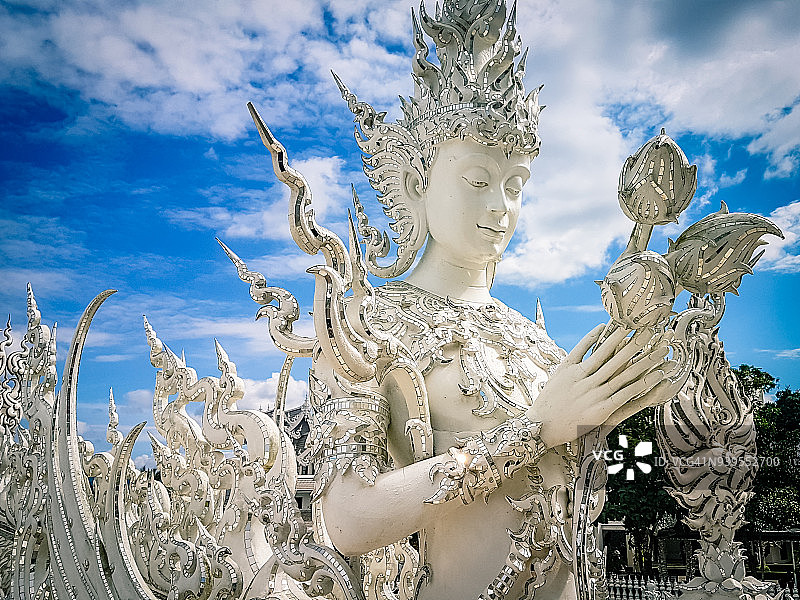 泰国清莱白庙图片素材