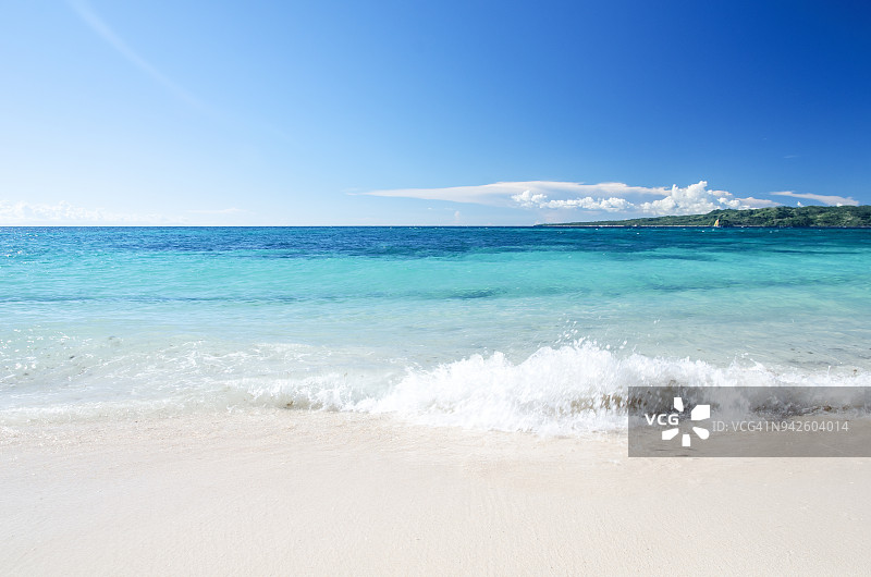 美丽的热带天堂海滩和海景图片素材