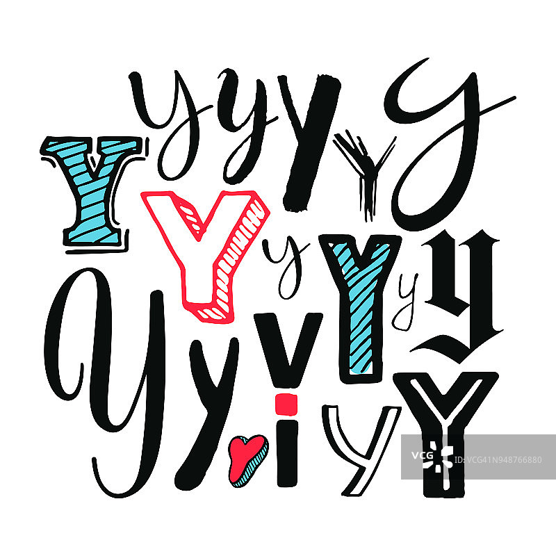 字母Y组图片素材