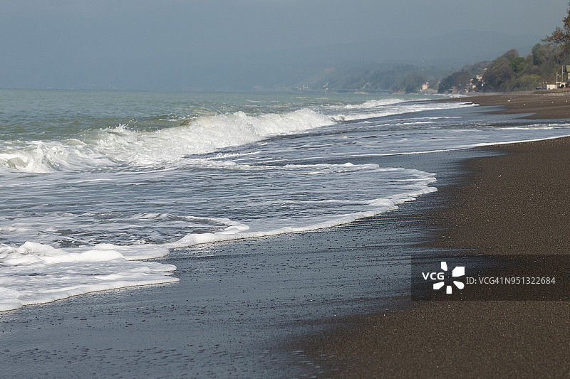阿卡卡卡卡黑海海滩，击中沙滩，阿卡卡卡卡，杜斯切，土耳其图片素材