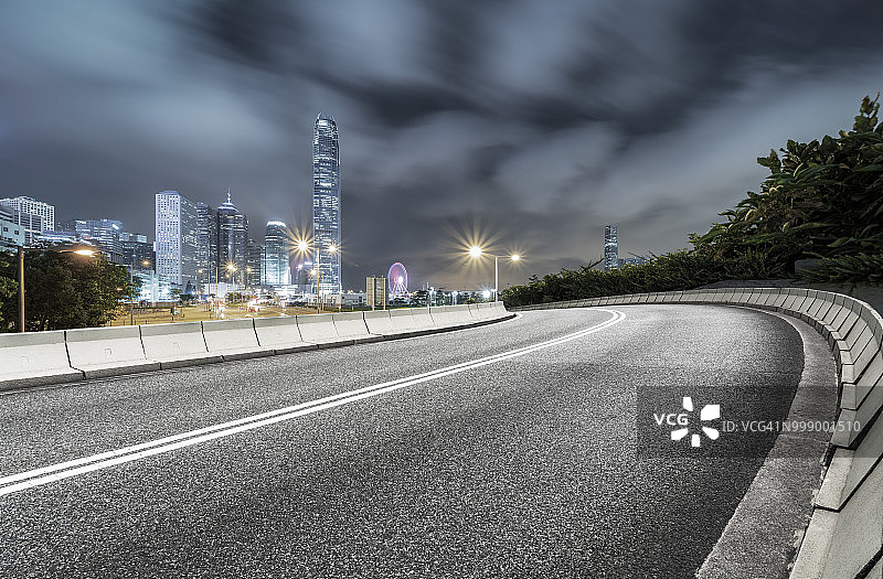 空无一人的道路,香港图片素材