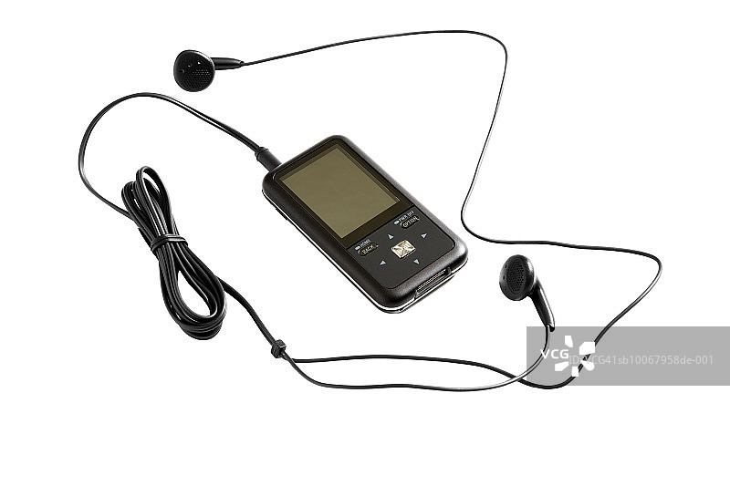 白色背景的MP3播放器图片素材