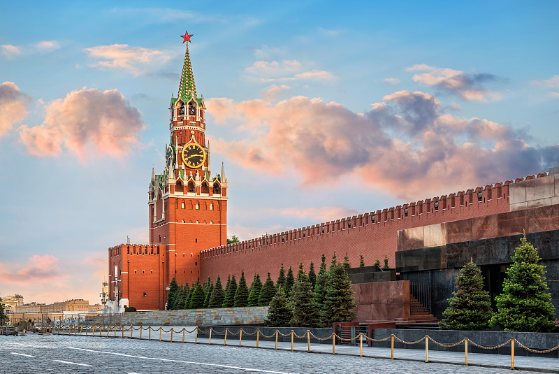 莫斯科克里姆林宫的Spasskaya塔图片下载