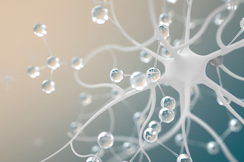 3D化学分子和神经元素图片下载