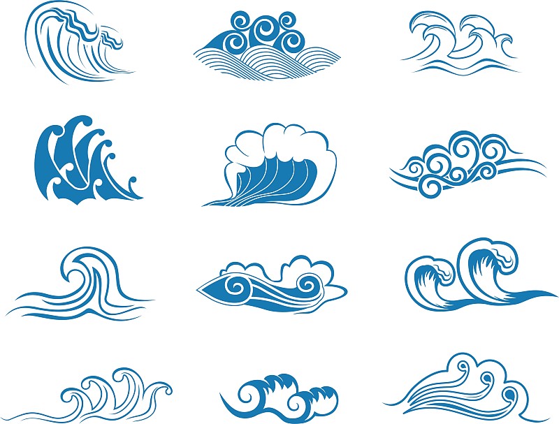 各种波浪线符号图片