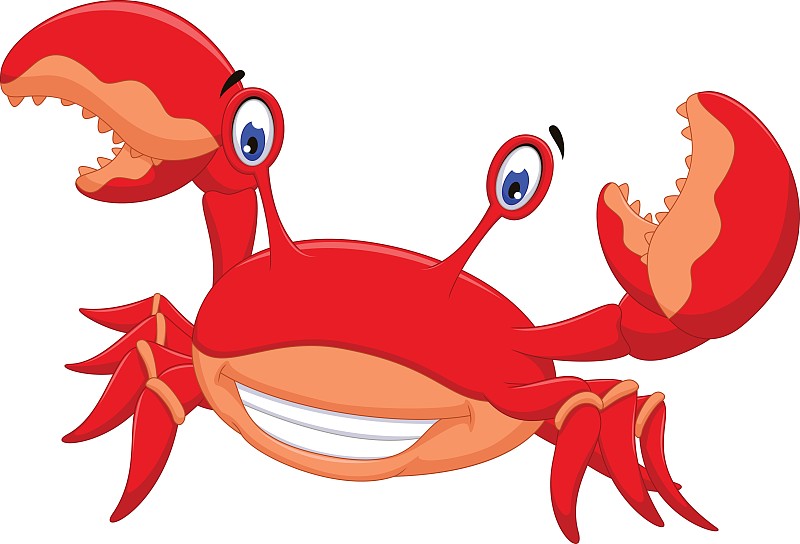 有趣的卡通螃蟹为您设计图片素材