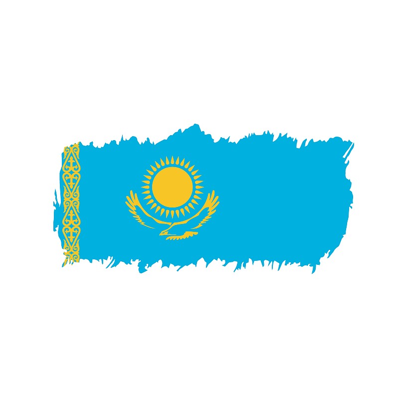 哈萨克斯坦国旗简笔画图片