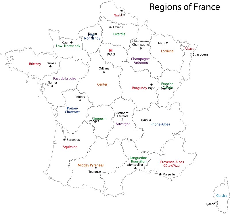 法国简笔画地图图片