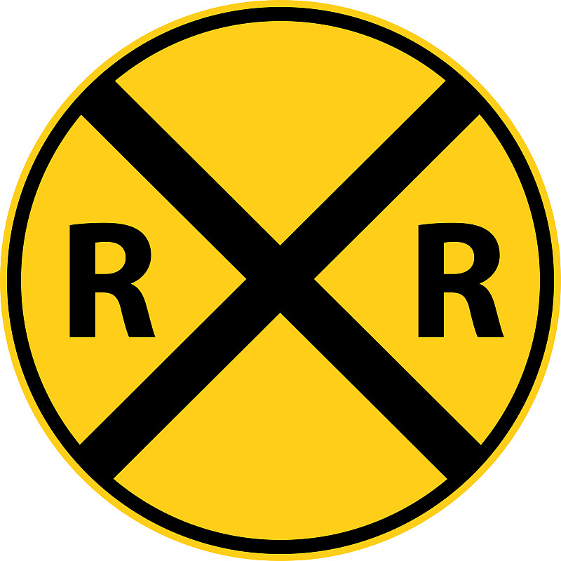 美国铁路标志图片