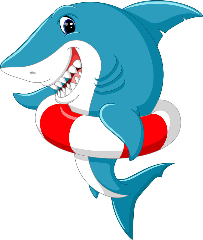 鲨鱼鲨臂卡通图片图片
