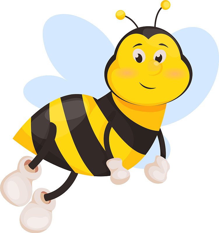 蜜蜂卡通可爱的蜜蜂昆虫图片