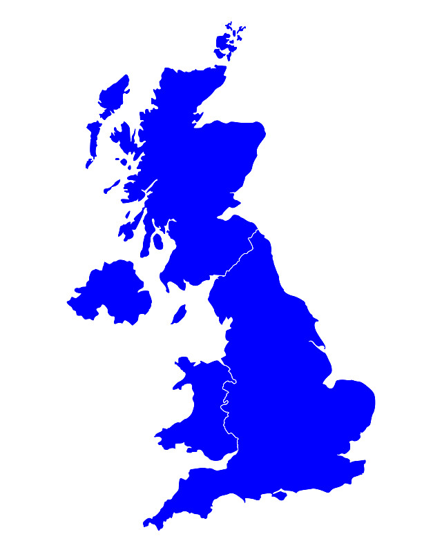 英国地图轮廓图图片
