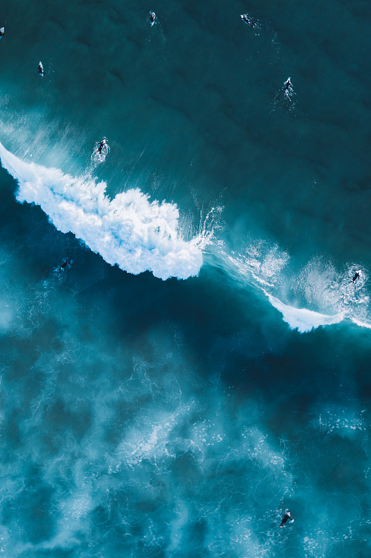 巨浪，邦迪海滩，澳大利亚图片下载