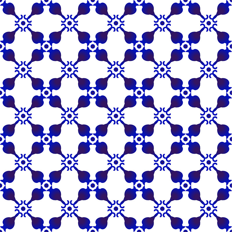 modern pattern indigo图片素材