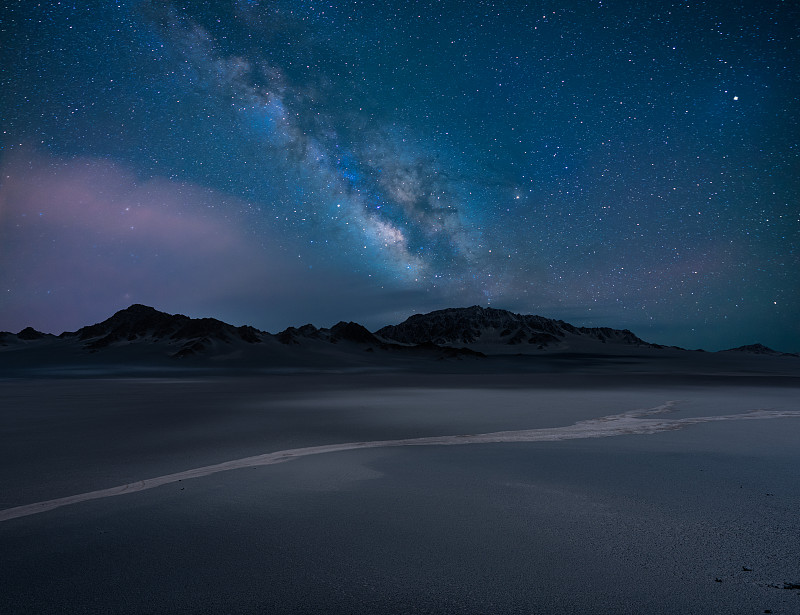 青海荒漠的夜晚图片下载