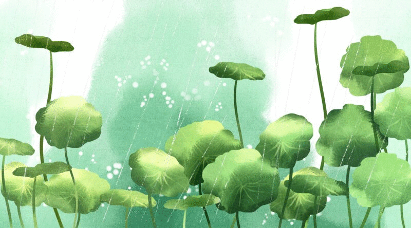 水彩风格植物插画动图下载
