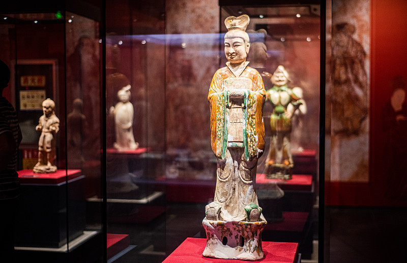 陕西省西安博物院的古代文物图片素材