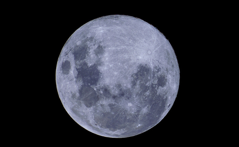 满月,Bundall,昆士兰,澳大利亚图片素材