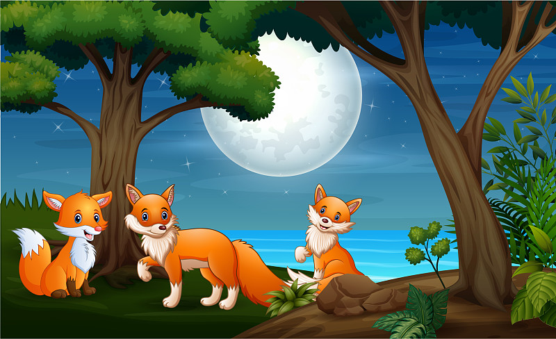 三只狐狸葡萄采摘园图片
