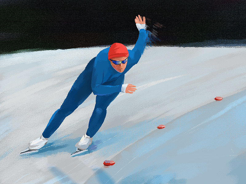 滑雪运动比赛项目速度滑冰图片素材