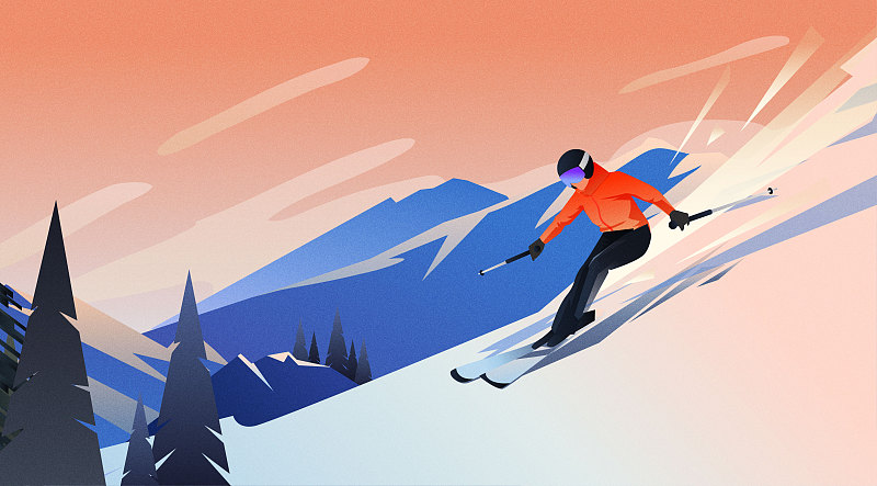 冬奥会滑雪图片素材