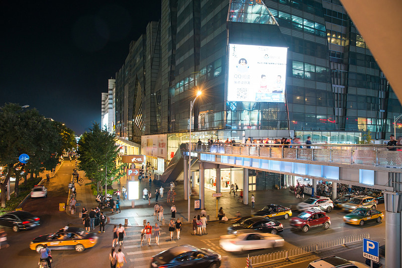 北京西单商业街图片下载