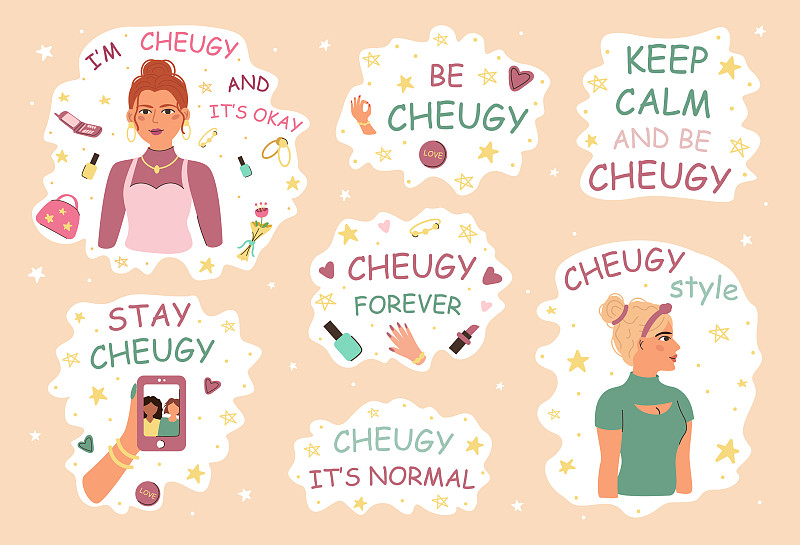 关于cheuglife的口号，新的潮流青少年插画图片