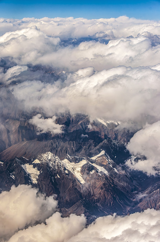 飞越青藏高原雪山图片下载