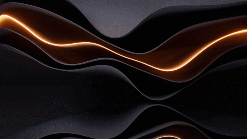 黑色流动的多层曲面3D渲染图片下载