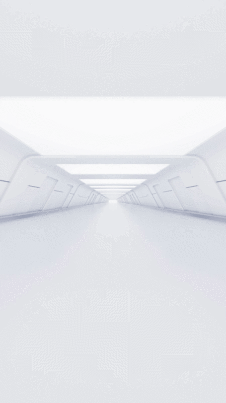 白色科技感简约隧道3D渲染图片下载