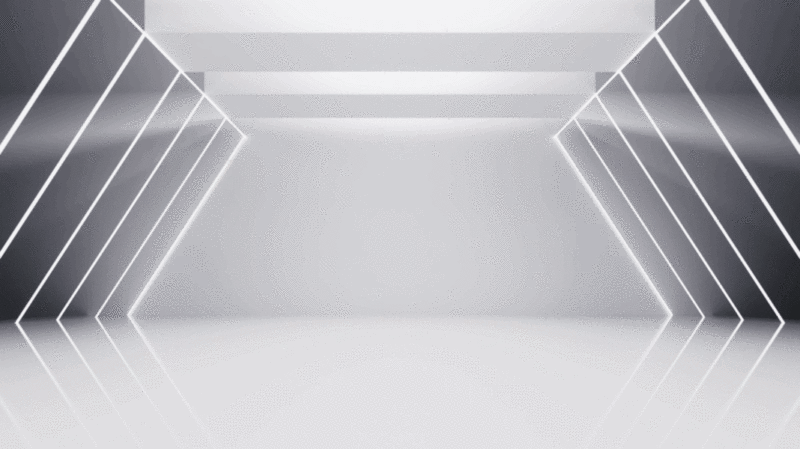 白色未来感隧道3D渲染图片下载
