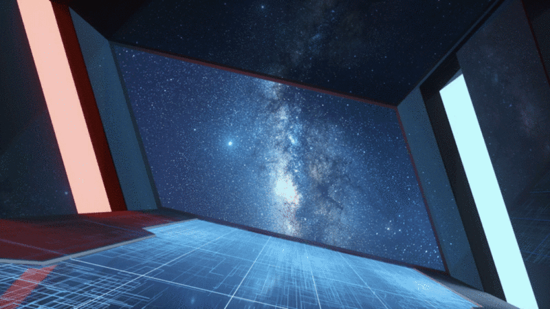 未来感隧道空间3D渲染图片下载