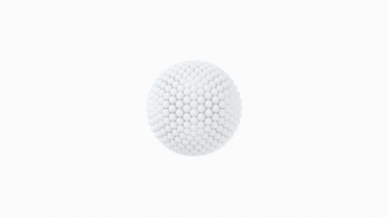 抽象弹性球体动画3D渲染图片下载