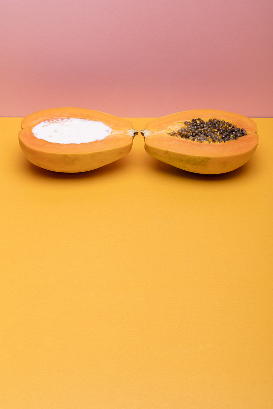 木瓜的食用方法图片素材